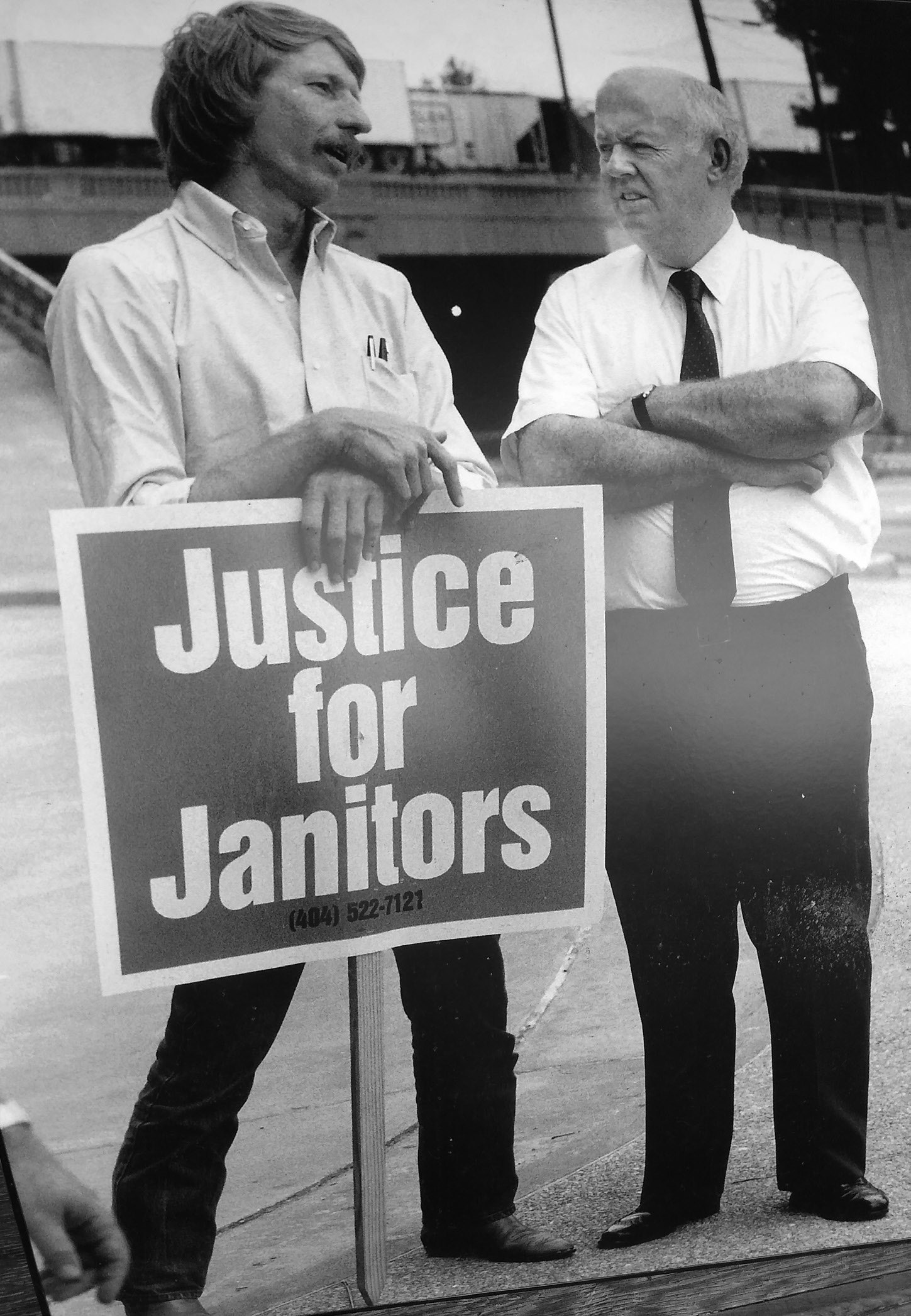 Wade Rathke and John Sweeney in Atlanta in 1988